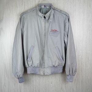 VTG MVP bay shore N.Y Jacket Sony Tape Silver Zipper Men's Made In U.S.A Size XL